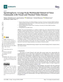 SpeakingFaces: A Large-Scale Multimodal Dataset of Voice Commands with
  Visual and Thermal Video Streams