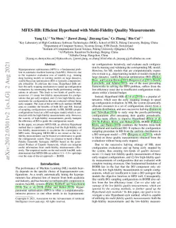 MFES-HB: Efficient Hyperband with Multi-Fidelity Quality Measurements