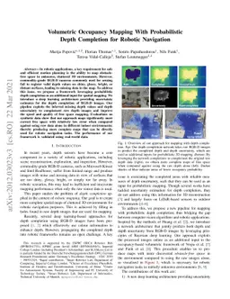 Volumetric Occupancy Mapping With Probabilistic Depth Completion for
  Robotic Navigation