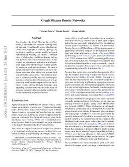 Graph Mixture Density Networks