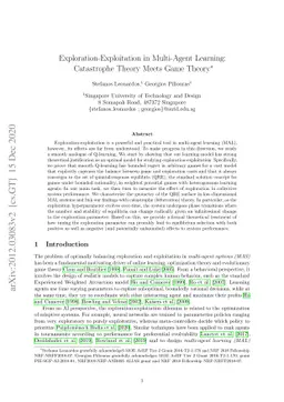 Exploration-Exploitation in Multi-Agent Learning: Catastrophe Theory
  Meets Game Theory