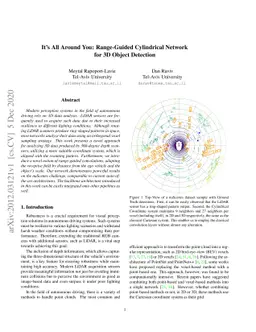 It's All Around You: Range-Guided Cylindrical Network for 3D Object
  Detection
