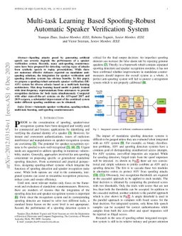 Multi-task Learning Based Spoofing-Robust Automatic Speaker Verification
  System