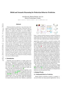 Bifold and Semantic Reasoning for Pedestrian Behavior Prediction