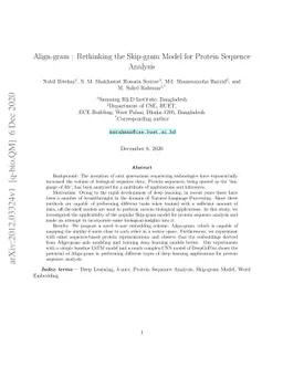 Align-gram : Rethinking the Skip-gram Model for Protein Sequence
  Analysis