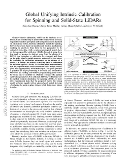 Global Unifying Intrinsic Calibration for Spinning and Solid-State
  LiDARs