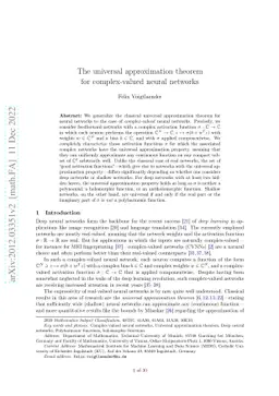 The universal approximation theorem for complex-valued neural networks