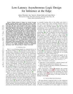 Low-Latency Asynchronous Logic Design for Inference at the Edge