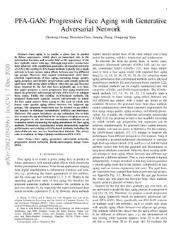 PFA-GAN: Progressive Face Aging with Generative Adversarial Network
