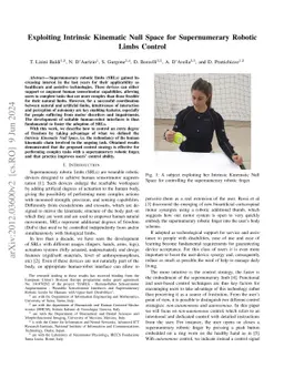 Exploiting Intrinsic Kinematic Null Space for Supernumerary Robotic
  Limbs Control