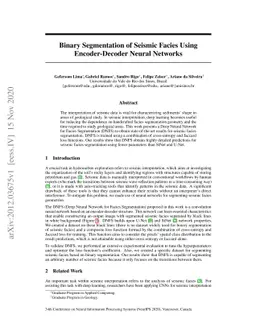 Binary Segmentation of Seismic Facies Using Encoder-Decoder Neural
  Networks