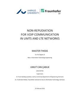 Non-Repudiation for VoIP Communication in UMTS and LTE Networks