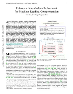 Reference Knowledgeable Network for Machine Reading Comprehension