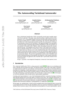 Autoencoding Variational Autoencoder
