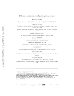 Patterns, anticipation and participatory futures