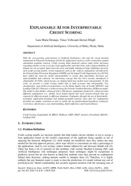 Explainable AI for Interpretable Credit Scoring