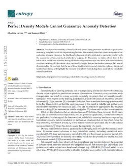 Perfect density models cannot guarantee anomaly detection