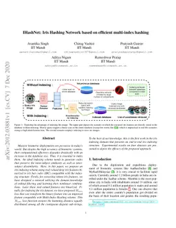 IHashNet: Iris Hashing Network based on efficient multi-index hashing