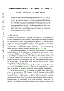Likelihood Geometry of Correlation Models