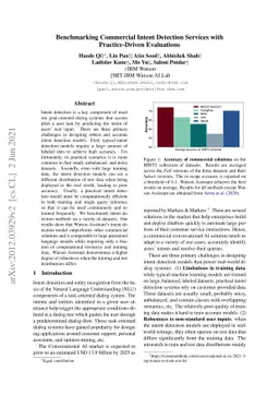 Benchmarking Commercial Intent Detection Services with Practice-Driven
  Evaluations