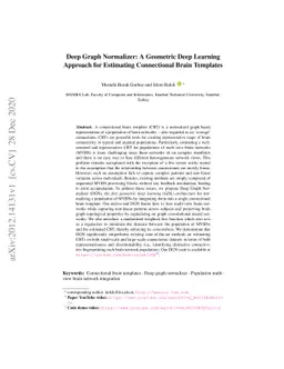 Deep Graph Normalizer: A Geometric Deep Learning Approach for Estimating
  Connectional Brain Templates