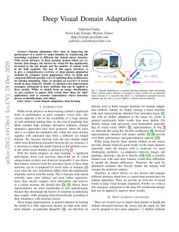 Deep Visual Domain Adaptation