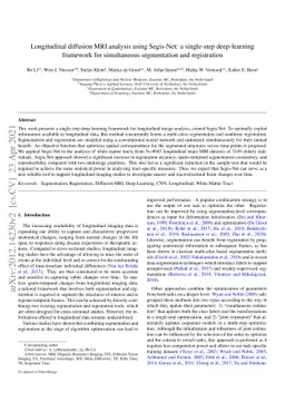 Longitudinal diffusion MRI analysis using Segis-Net: a single-step
  deep-learning framework for simultaneous segmentation and registration