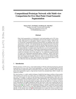 Compositional Prototype Network with Multi-view Comparision for Few-Shot
  Point Cloud Semantic Segmentation