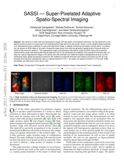 SASSI -- Super-Pixelated Adaptive Spatio-Spectral Imaging