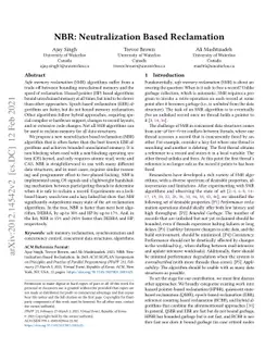 NBR: Neutralization Based Reclamation