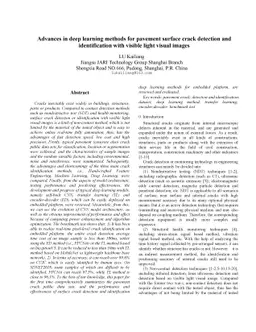 Advances in deep learning methods for pavement surface crack detection
  and identification with visible light visual images