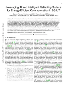 Leveraging AI and Intelligent Reflecting Surface for Energy-Efficient
  Communication in 6G IoT
