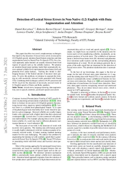 Detection of Lexical Stress Errors in Non-Native (L2) English with Data
  Augmentation and Attention