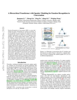 A Hierarchical Transformer with Speaker Modeling for Emotion Recognition
  in Conversation