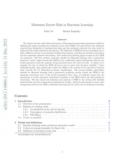 Minimum Excess Risk in Bayesian Learning