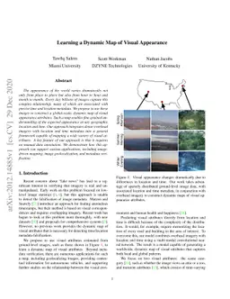 Learning a Dynamic Map of Visual Appearance
