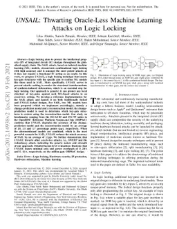 UNSAIL: Thwarting Oracle-Less Machine Learning Attacks on Logic Locking