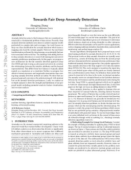 Towards Fair Deep Anomaly Detection