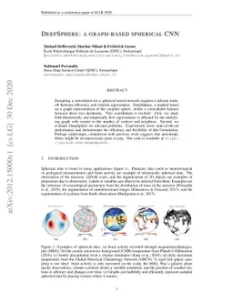 DeepSphere: a graph-based spherical CNN