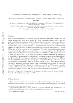 Ensembles of Localised Models for Time Series Forecasting