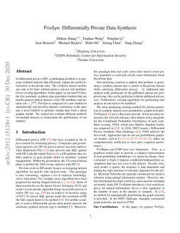 PrivSyn: Differentially Private Data Synthesis