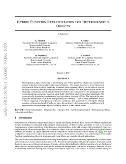 Hybrid Function Representation for Heterogeneous Objects