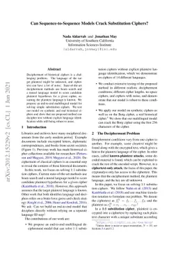 Can Sequence-to-Sequence Models Crack Substitution Ciphers?