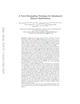 A Novel Resampling Technique for Imbalanced Dataset Optimization