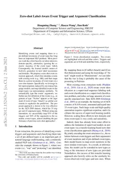 Unsupervised Label-aware Event Trigger and Argument Classification