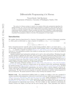 Differentiable Programming à la Moreau