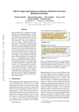 FiD-Ex: Improving Sequence-to-Sequence Models for Extractive Rationale
  Generation