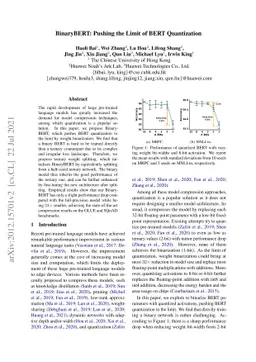 BinaryBERT: Pushing the Limit of BERT Quantization