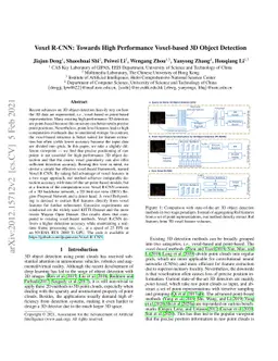 Voxel R-CNN: Towards High Performance Voxel-based 3D Object Detection