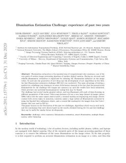 Illumination Estimation Challenge: experience of past two years